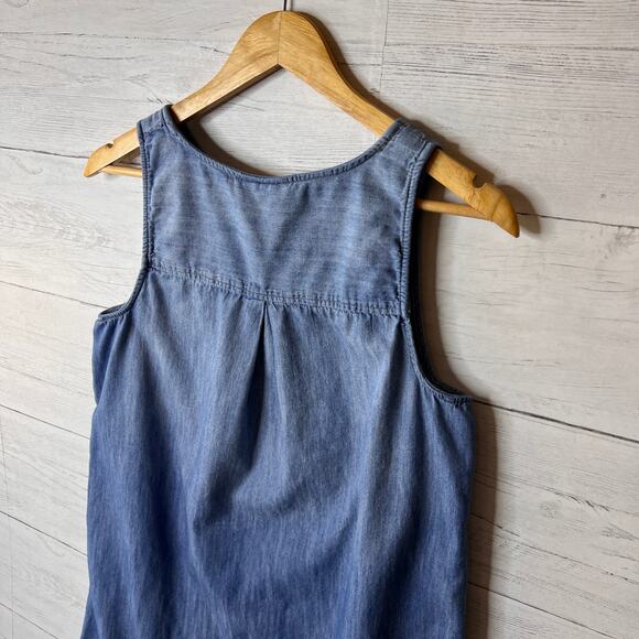 Universal Thread Dress Womens Size Medium Chambray 100% Cotton Button Detail - Picture 14 of 16